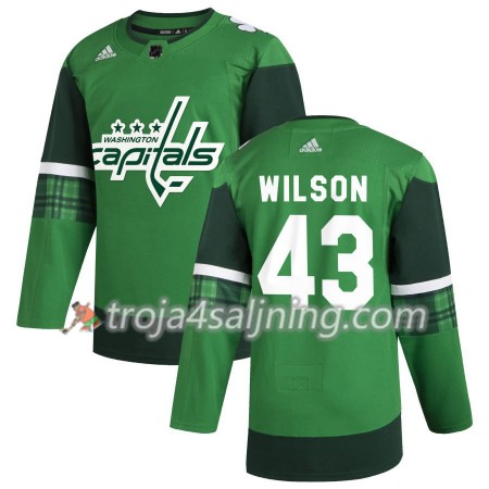 Washington Capitals tröja Tom Wilson 43 Adidas 2019-2020 St. Patrick's Day Authentic - NHL Tröjor Herr